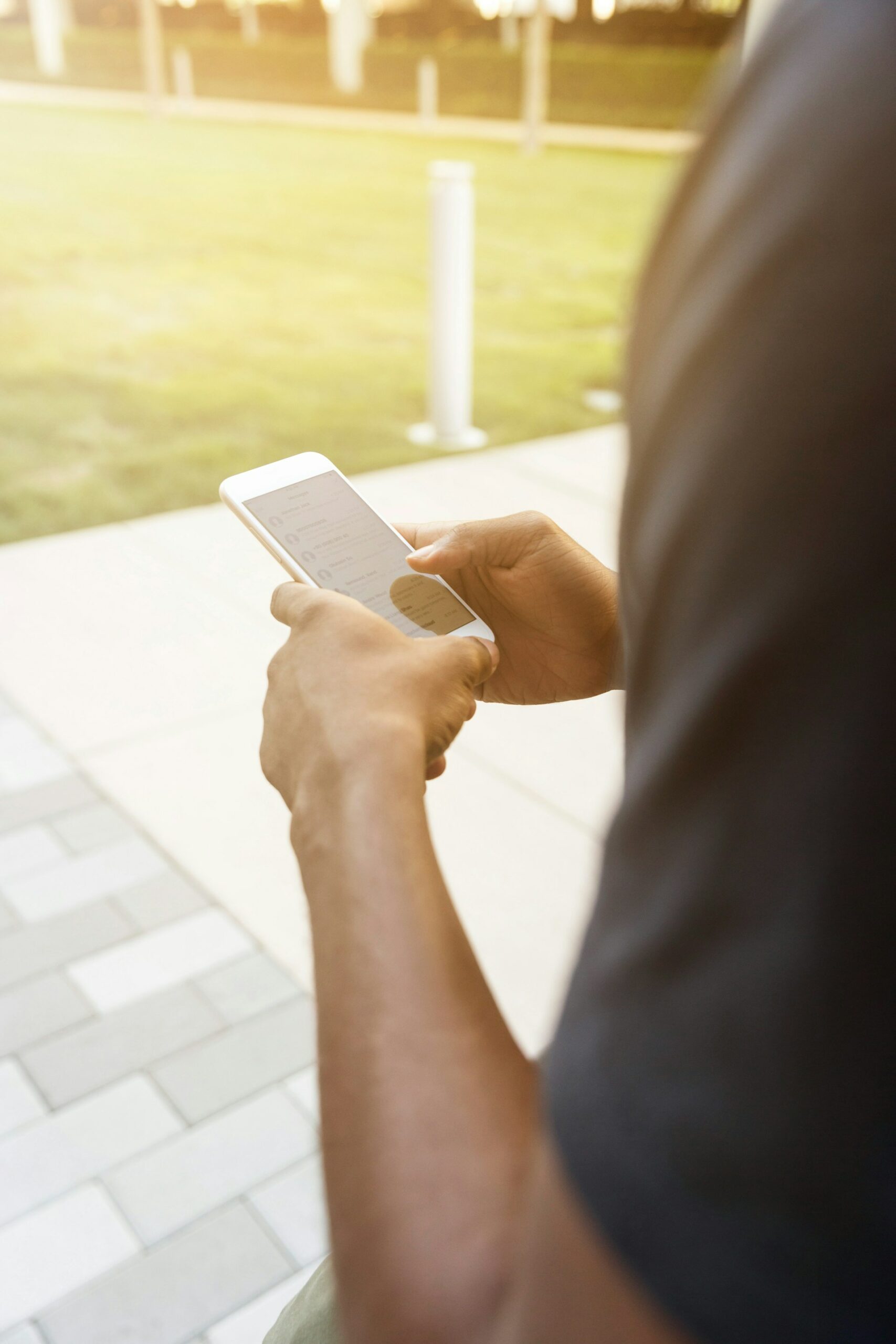 man with cell phone